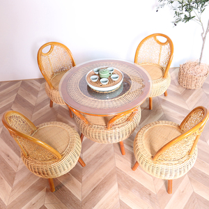 Chaise en rotin bas <span class=keywords><strong>balcon</strong></span> <span class=keywords><strong>salon</strong></span> maison petite chaise en bois massif simple <span class=keywords><strong>Mini</strong></span> chaise basse chinoise - Product Image 4