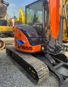 Used HitachiZX55 Excavator 5Ton Hydraulic Crawler Digger Original Japan Komatsu Good Condition Low Hours <b>Cheap</b> Price - Product Image 3