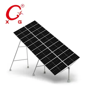 Gekipptes einachsiges Solar-PV-Tracking-System 20kW Smart Tracker Sonnen energie Saubere Energie Solarstrom erzeugung Voll intelligentes System