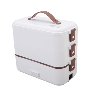 Lonchera Eléctrica Portátil 3 en 1 de 2L, Calentador de Acero Inoxidable a Prueba de Fugas para Adultos, para Uso en Casa, Auto y Aire Libre - Product Image 1