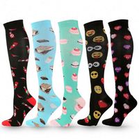 Lot de chaussettes de compression pour le cyclisme et les infirmières, prévention des varices, emballage cadeau