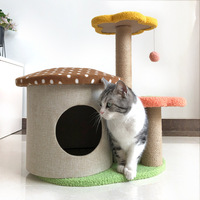 Arbre à chat en sisal haut de gamme de grande taille avec hamac intégré, plateaux à gratter et base robuste pour le jeu et le repos des chats d'intérieur