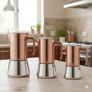 Cafetière Moka en acier inoxydable de qualité alimentaire, cafetière expresso <span class=keywords><strong>italienne</strong></span> pour cuisinière à gaz, électrique et à induction - Product Image 4