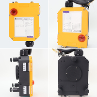 F24-6D Bersertifikasi CE Remote Kontrol Radio Nirkabel Industri 6 Tombol Kecepatan Ganda untuk Overhead Crane Hoist