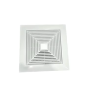 Moderne 60*60 Carré En Plastique Plafond Vent HVAC Élégant Diffuseur D'air Climatisation Salon Extérieur Registres Grilles