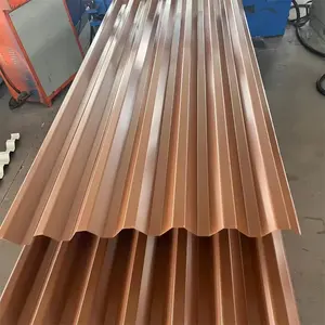 Lembar baja galvanis berwarna terlapis PPGI lembaran berlubang logam bergelombang untuk konstruksi pabrik Tiongkok - Product Image 2