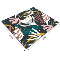 Tapis de Mahjong Moderne de Luxe Imperméable 32,5 Pouces Carré en Microfibre et Caoutchouc Naturel Portable Anti-Plis pour Professionnels