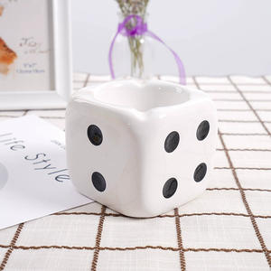 Fashion Gift Home Smoking Ashtray Ceramic Ahstray Popular Creative Square Dice Desktop Ashtray - Product Image 6