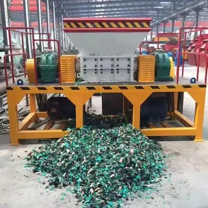Twin Shaft Plastic Tire Recycling Shredder Machine