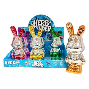 Broyeur à fumée en métal en forme de lapin, double couche, électroplaqué - Product Image 5