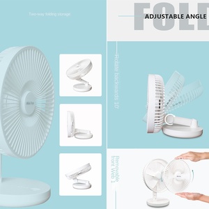 Ventilador USB Plegable de Gran Potencia con Motor sin Escobillas, Batería de 2000mAh-4000mAh, Silencioso, 5 Aspas, Diseño Exclusivo, para Escritorio/Mesa/Uso en Exteriores - Product Image 4