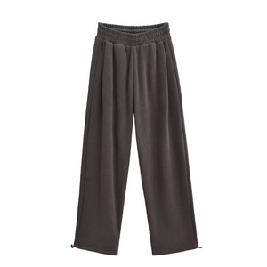 <span class=keywords><strong>Pantaloni</strong></span> <span class=keywords><strong>sportivi</strong></span> da <span class=keywords><strong>donna</strong></span> casual a vita media, invernali, alla moda, in stile americano, foderati in pile, dritti, lunghi, in misto cotone, elasticizzati - Product Image 3