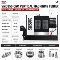 Centre d'usinage vertical VMC850 certifié CE WOJIE à 5 axes pour l'usinage de l'aluminium