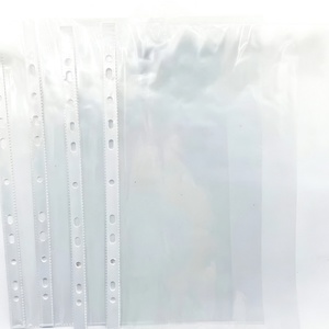 Pochette pour documents imperméable format A4, protège-feuilles transparent à 11 trous, sac de rangement pour papier - Product Image 2