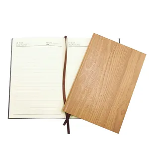 2021 novo material a5 personalizado bambu reciclar de papel de madeira tampa notebook