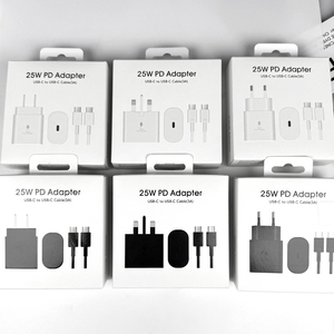 Adaptateur USB C PD 25W en gros, type C EU US, chargeurs super rapides avec câble de charge <span class=keywords><strong>rapide</strong></span> PD pour <span class=keywords><strong>Samsung</strong></span> Galaxy S24 S23 S22/S22 - Product Image 1