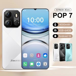 ZNNXECC POP7 4+64 Go, grand écran HD de 6,6 pouces, processeur Octa Core français, déverrouillage facial, LTE, exclusivité commerce extérieur, vente en gros à bas prix - Product Image 5