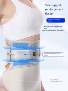 Mejor venta antideslizante cintura soporte Lumbar espalda Brace para hombres mujeres médico Lumbar soporte cinturón 6 estancias transpirable - Product Image 5