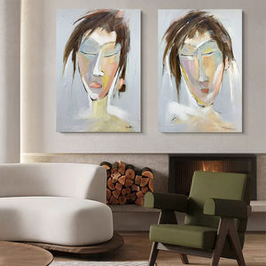 Pintura al óleo impresionista pintada a mano, colgantes de arte de pared <span class=keywords><strong>modernos</strong></span> para el hogar, pinturas originales en lienzo para sala de estar, JZ Arts - Product Image 3