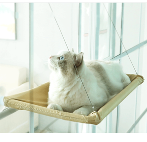 Lit-hamac d'intérieur en silicone à ventouse pour chat, peu encombrant, sécurité-premier siège pour chat monté <span class=keywords><strong>sur</strong></span> un perchoir de lit à fenêtre - Product Image 2