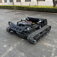 Promotion CE EPA Robot Tondeuse à chenilles télécommandé sans fil à essence pour l'agriculture et le jardinage tout-terrain