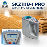 SKZ111B-1 PRO 43 types ±1% Haute précision Test rapide ≤10s Humidimètre numérique portable pour céréales Testeur d'humidité des grains Maïs Riz