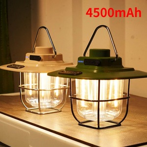 Lámpara LED para acampar, lámpara Retro para tienda de campaña, luces de Camping regulables a prueba de agua, batería de 4500mAh, linterna de emergencia para exteriores - Product Image 3