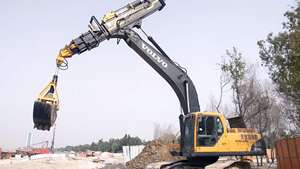 27m <strong>Long</strong> <strong>Boom</strong> Clamshell Telescopic <strong>Arm</strong> For <strong>Excavator</strong>