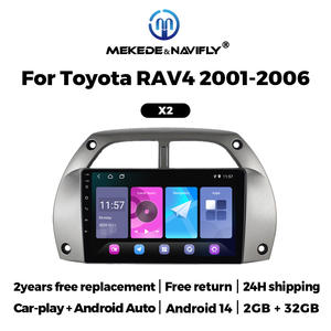 MEKEDE car multimedia player touch screen 4core car-play Android auto FM radio 2+32GB for Toyota RAV4 2001-2006 - Product Image 4