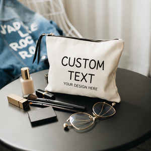 Certified Factory Simple Style Printing Logo <b>Make</b> <b>Up</b> <b>Bag</b> Cannvas Custom Brand Logo Cosmetics <b>Bag</b> - Product Image 1