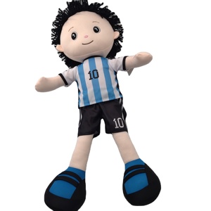 Muñeco de Peluche Personalizado de Dibujos Animados, Muñeco de Peluche de Jugador de Fútbol, Muñecos de Trapo para Niños - Product Image 1