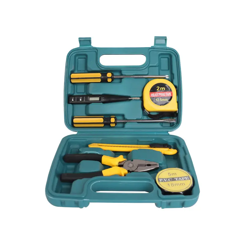 Offre Spéciale usine approvisionnement direct ensemble d'outils ménagers 8 pièces coffret cadeau outils coffret d'outils