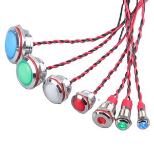 <span class=keywords><strong>Mini</strong></span> lámpara pequeña de 8MM, <span class=keywords><strong>LED</strong></span> metálico de alto brillo, 3-220V, luz indicadora de cabeza plana multicolor de doble color - Product Image 5
