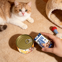 Nourriture humide pour chats en conserve, saveurs variées, haute valeur nutritionnelle, 375g, OEM/ODM, friandises pour chats de haute qualité, vente chaude