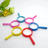 Loupes miniatures pour enfants, 28 mm, en plastique coloré, petites loupes de lecture en acrylique