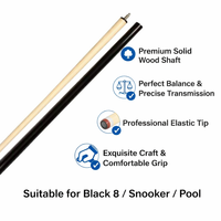 Queue de billard en bois d'érable massif de haute qualité, une seule pièce, pour bar à domicile, club, jeu de billard, tournoi, loisirs