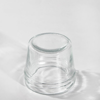 Pot à confiture en verre court mini de 120 ml de bonne qualité populaire, pot d'emballage pour aliments pour bébés avec pot en verre sans plomb en plastique