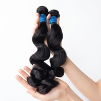 Lots de Cheveux Vierge Indiens Ondulés 10-30 Pouces, Bruts Non Traités, Cuticules Alignées, Double Trame, Pré-Pluckés, Sans Colle, Qualité Douce DKL