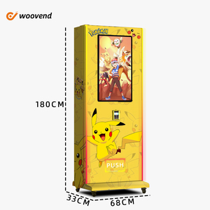 スマートな自動販売機トレーディングカード用キャッシュレス支払い32インチタッチ画面ゲームカード自動小売自動販売機 - Product Image 3