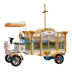Factory Customized Vintage Black Coffin Carriage Horse Wagon Antique Horse Drawn Buggy Electric Funeral Horse Hearse - Product Image 1