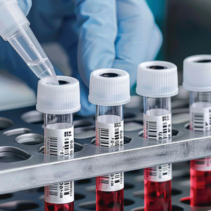 Klinischer Test Kunststoff-Fläschchen lagerung mit Forschungs glas Papier Biotechnologie Pharmazeut ische kryogene Etiketten Vinyl-Kunststoff röhrchen - Product Image 5