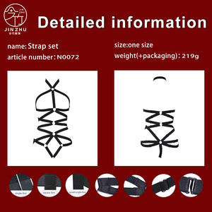 JINZHU Accessoires de lingerie féminine <span class=keywords><strong>sexy</strong></span> à lanières, pour bondage et fixation, allure et performance, pour autres <span class=keywords><strong>bas</strong></span> à jarretelles - Product Image 4