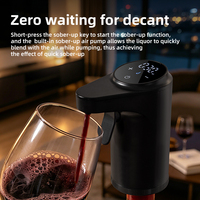 Aireador y Decantador de Vino Eléctrico de Plástico, Dispensador de Licor y Whisky con Recarga USB, Dispensador de Vino Tinto de Lujo