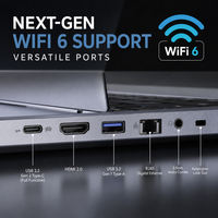 Ordinateur portable professionnel 14 pouces avec corps métallique, processeur Intel Core I5-1035G1, 16 Go de RAM, 512 Go de SSD, Windows 11, écran WiFi, PC portable