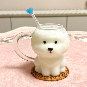 El Fabricante Ofrece Tazas de Vidrio de Borosilicato de Alta Calidad con Diseño 3D de Cachorros <span class=keywords><strong>Beagle</strong></span>, Aptas para Calentar, para Compra al por Mayor - Product Image 1