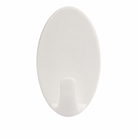 Petit crochet mural magique ovale auto-adhésif réutilisable en plastique