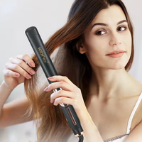 Lisseur de cheveux professionnel 2 en 1 MCH en titane, fer plat haute température 480F/250C, fer à friser pour femmes