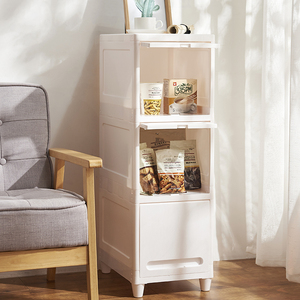 ตู้เก็บของในห้องน้ำ3ชั้นแบบบางตู้เก็บของแคบพร้อมลิ้นชัก - Product Image 5