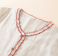 Ensembles de pyjamas en coton et lin à manches longues pour femmes, confortables et respirants, vêtements de maison pour le printemps, l'automne et l'hiver, offre ODM