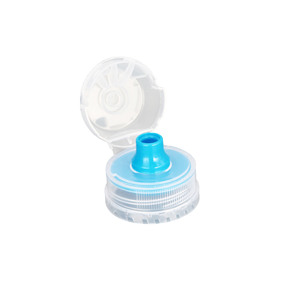 28/410 <b>28mm</b> Flip Top Screw Cap Beverage Cap Plastic Flip Open Sauce Honey Water Bottle Screw Cover - Product Image 1
